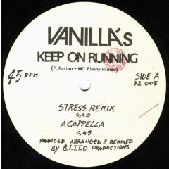 Vanilla's - Vanilla's - Keep On Running - PZ Productions