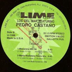 Los Del Mar Featuring Pedro CastañO - Los Del Mar Featuring Pedro CastañO - Maria Madelena / Macarena - 	Lime Inc
