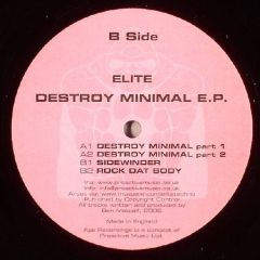 DJ Elite - DJ Elite - Destroy Minimal - Ape Recordings