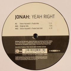 Jonah - Jonah - Yeah Right (Remixes) - Kickin