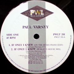 Paul Varney - Paul Varney - If Only I Knew - PWL
