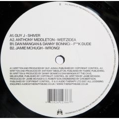 Guy J / Anthony Middleton - Guy J / Anthony Middleton - Shiver / Weitzidea - Audio Therapy