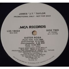 James "J.T." Taylor - James "J.T." Taylor - Sister Rosa - Mca Records