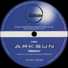Arksun - Arksun - Alliance - Collision Recordings