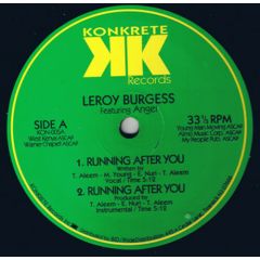 Leroy Burgess - Leroy Burgess - Running After You - Koncrete Records