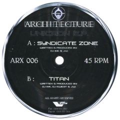 Architecture Recordings - Architecture Recordings - Unicron EP - Architecture