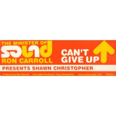R Carroll Ft Shawn Christopher - R Carroll Ft Shawn Christopher - Can't Give Up - Yellorange