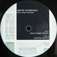 Jamie Anderson - Jamie Anderson - Can't Stop Reworks - Artform