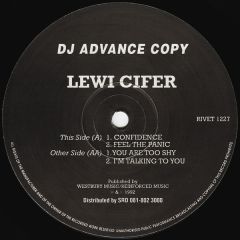 Lewi Cifer - Lewi Cifer - Confidence - Reinforced Records