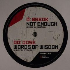 Break - Break - Not Enough - Revolution Rec