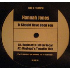 Hannah Jones - Hannah Jones - It Should Have Been You - East Side Rec