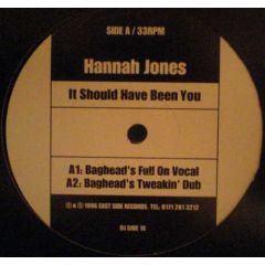 Hannah Jones - Hannah Jones - It Should Have Been You - East Side Rec