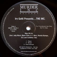 Irv Gotti Presents The Inc - Irv Gotti Presents The Inc - Ride Wit Us - Murder Inc
