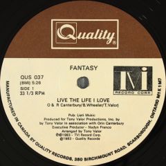 Fantasy / TV Sounds Orchestra - Fantasy / TV Sounds Orchestra - Live The Life I Love - Quality