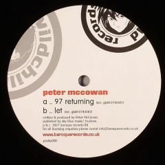 Peter Mccowan - Peter Mccowan - 97 Returning - Wildchild Records