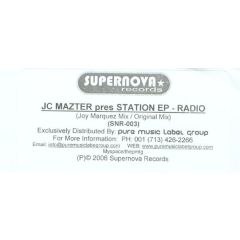 Jc Mazter Pres Station EP - Jc Mazter Pres Station EP - Radio - Supernova Records