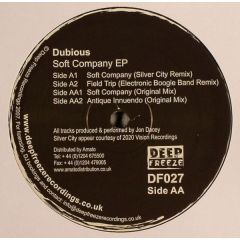 Dubious - Dubious - Soft Company EP - Deep Freeze