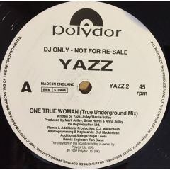 Yazz - Yazz - One True Woman - Polydor