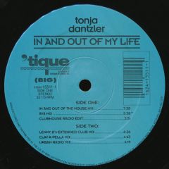Tonja Dantzler - In And Out Of My Life - Tique