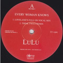 Lulu - Lulu - Every Woman Knows (Remixes) - Dome