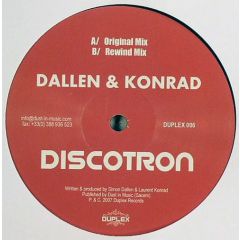 Dallen & Konrad - Dallen & Konrad - Discotron - Duplex