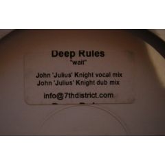 Deep Rules - Deep Rules - Wait (Remixes) - White