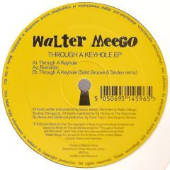 Walter Meego - Walter Meego - Through A Keyhole EP - Minds On Fire 1