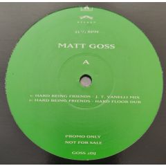 Matt Goss - Matt Goss - Hard Being Friends - Polydor
