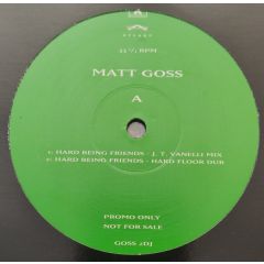 Matt Goss - Matt Goss - Hard Being Friends - Atlas