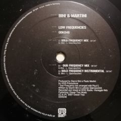 Bini & Martini - Bini & Martini - Low Frequencies - Ocean Dark