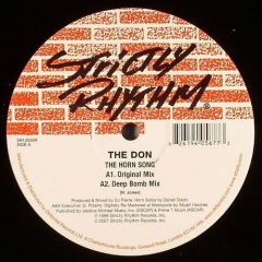 The Don - The Don - The Horn Song - Strictly Rhythm Re-Press