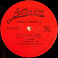 Carolyn Bronson - Carolyn Bronson - It's The Feeling - Bottom Line