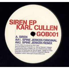 Karl Cullen - Karl Cullen - Siren EP - Gobsmacked
