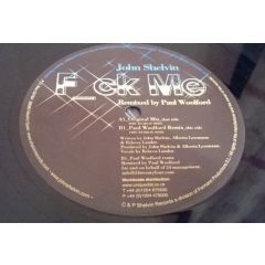 John Shelvin - John Shelvin - Fu*K Me - Shelvin Records