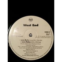 West End - West End - Love Rules - BMG