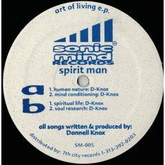 Spirit Man - Spirit Man - Art Of Living E.P. - Sonic Mind