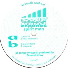 Spirit Man - Spirit Man - Seventh Seal E.P. - Sonic Mind