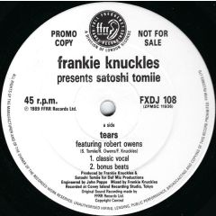 Frankie Knuckles Presents Satoshi Tomiie - Frankie Knuckles Presents Satoshi Tomiie - Tears - FFRR