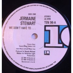 Jermaine Stewart - Jermaine Stewart - We Don't Have To Take Our Clothes Off - 10 Records