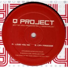 Q Project - Q Project - Love You So - Machine Funk