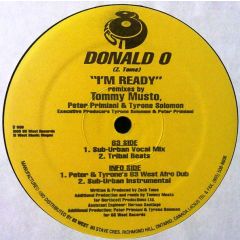 Donald O - Donald O - I'm Ready - 83 West
