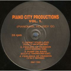 Piano City Productions - Piano City Productions - PCP Vol. 1 - Piano City Productions