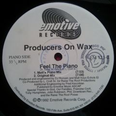 Producers On Wax - Producers On Wax - Let It Move You / Feel The Piano - Emotive