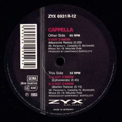 Cappella - Cappella - U Got 2 Know - ZYX