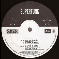 Superfunk - Come Back (Part 1 Of 2 Record Set) - Fiat Lux