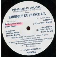 Southern Underground Vinyl Attack - Southern Underground Vinyl Attack - Fabrique En France E.P. - Pinguins Music 2