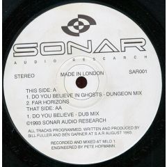 Sonar Audio Research - Sonar Audio Research - Do You Believe In Ghosts? - Sonar Audio Research