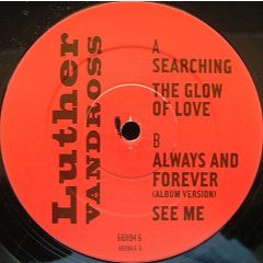 Luther Vandross - Searching / The Glow Of Love - Epic