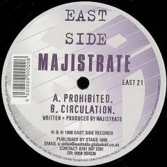 Majistrate - Majistrate - Prohibited / Circulation - Eastside Records