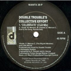 Double Trouble's Collective Effort - Double Trouble's Collective Effort - Rave & Celebrate - Desire Records